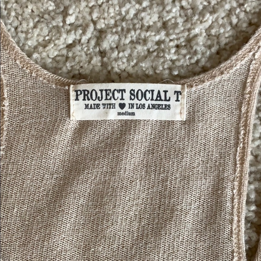 Tan Ribbed Tank Top - Picture 3 of 4